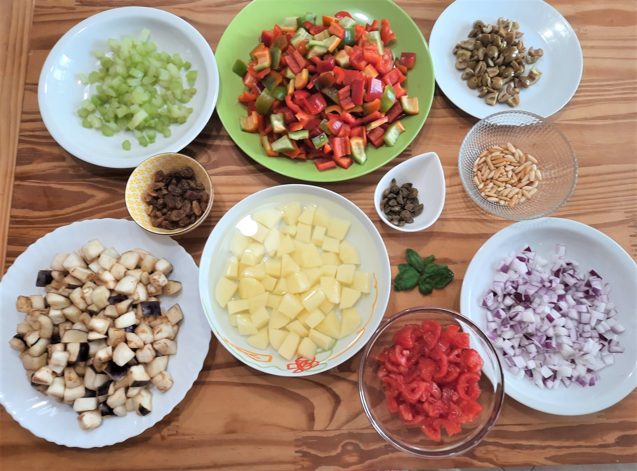 Caponata siciliana con patate