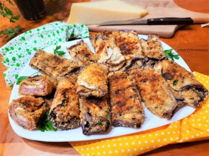 Involtini di melanzane in padella