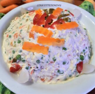 Insalata russa con tonno e giardiniera