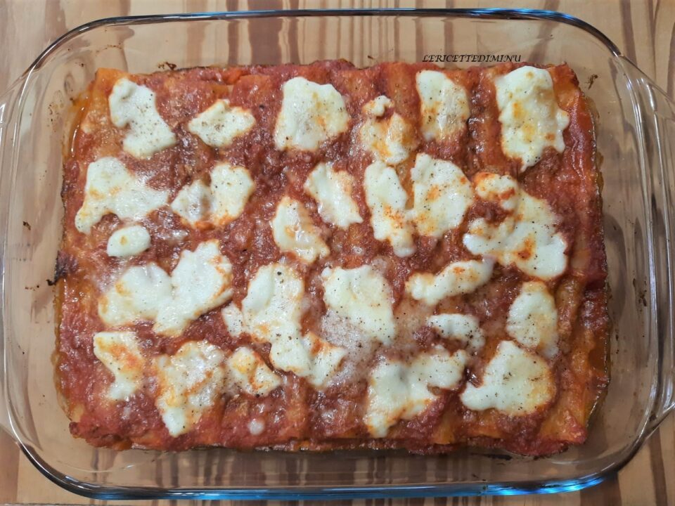 Cannelloni alla siciliana con polpette