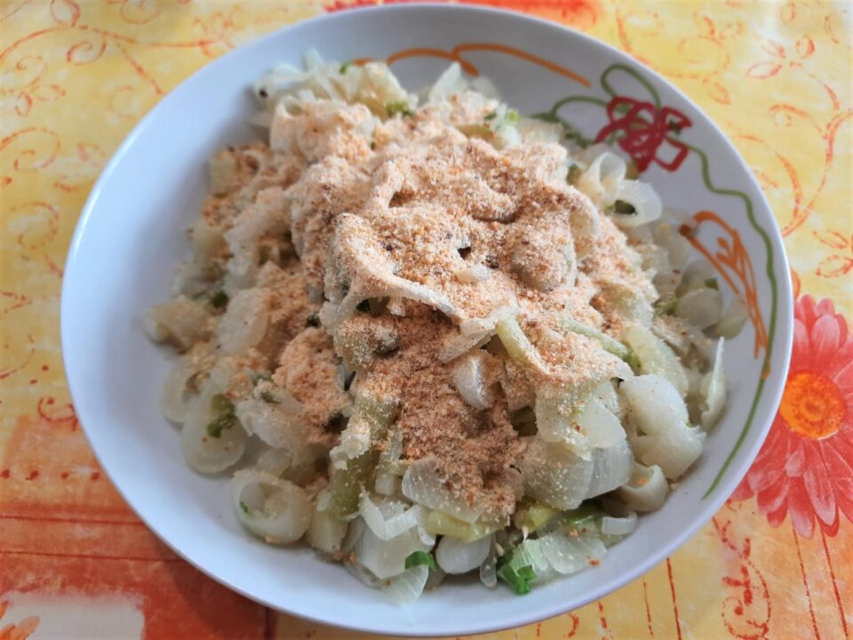 Ricetta frittata di cipolle fresche light