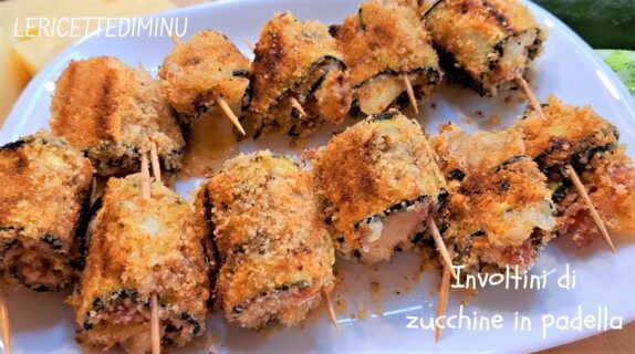 Involtini di zucchine in padella