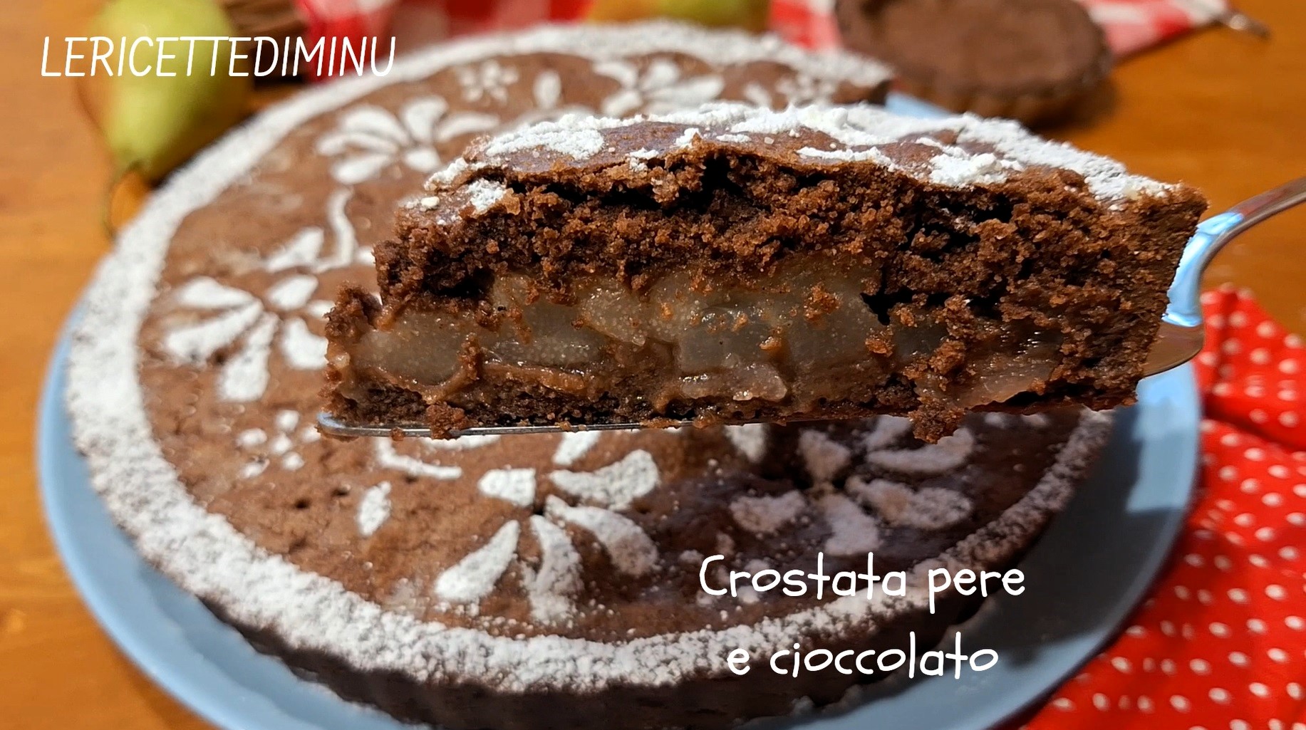 Crostata pere e cioccolato