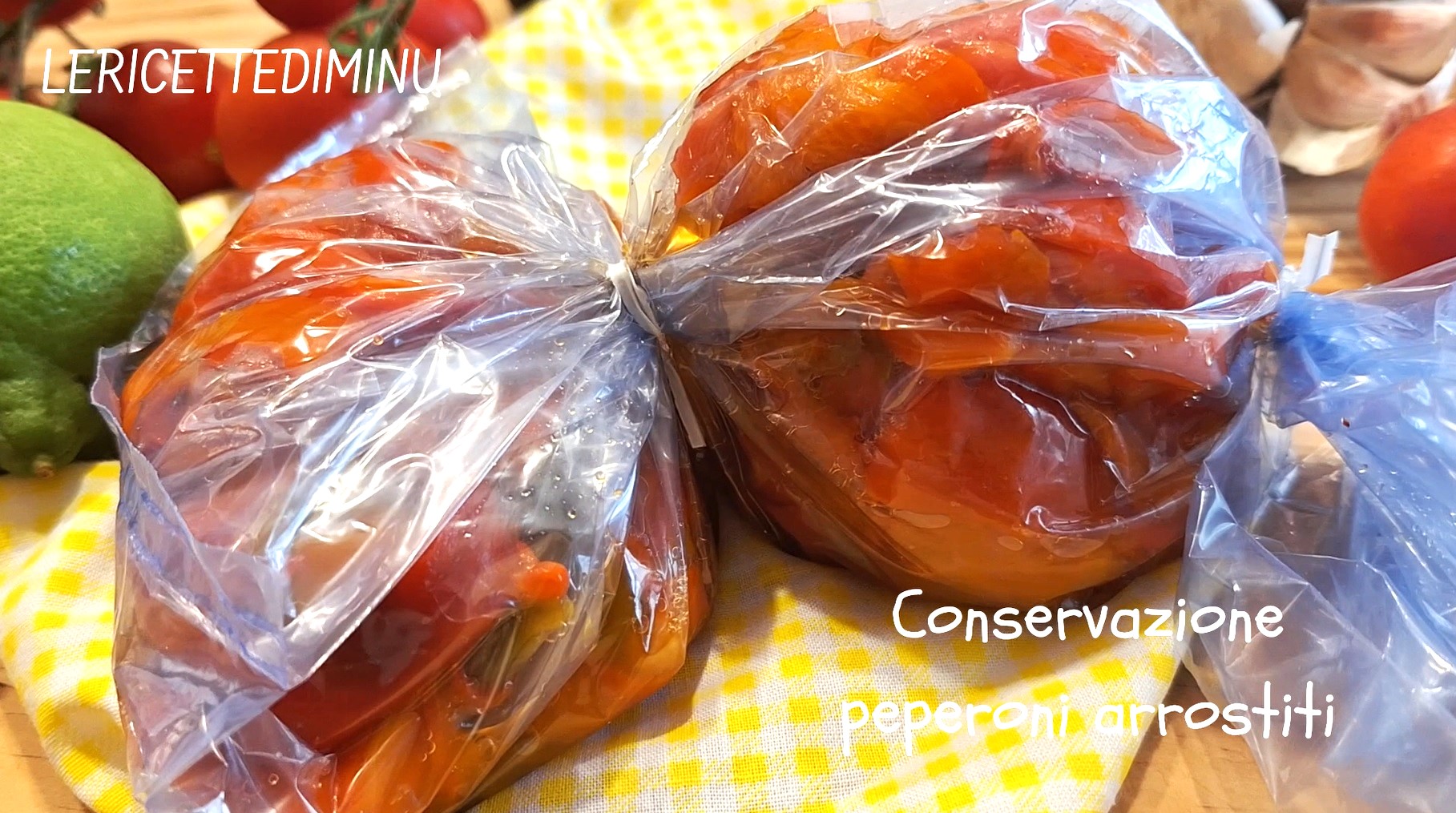 Conservazione peperoni arrostiti