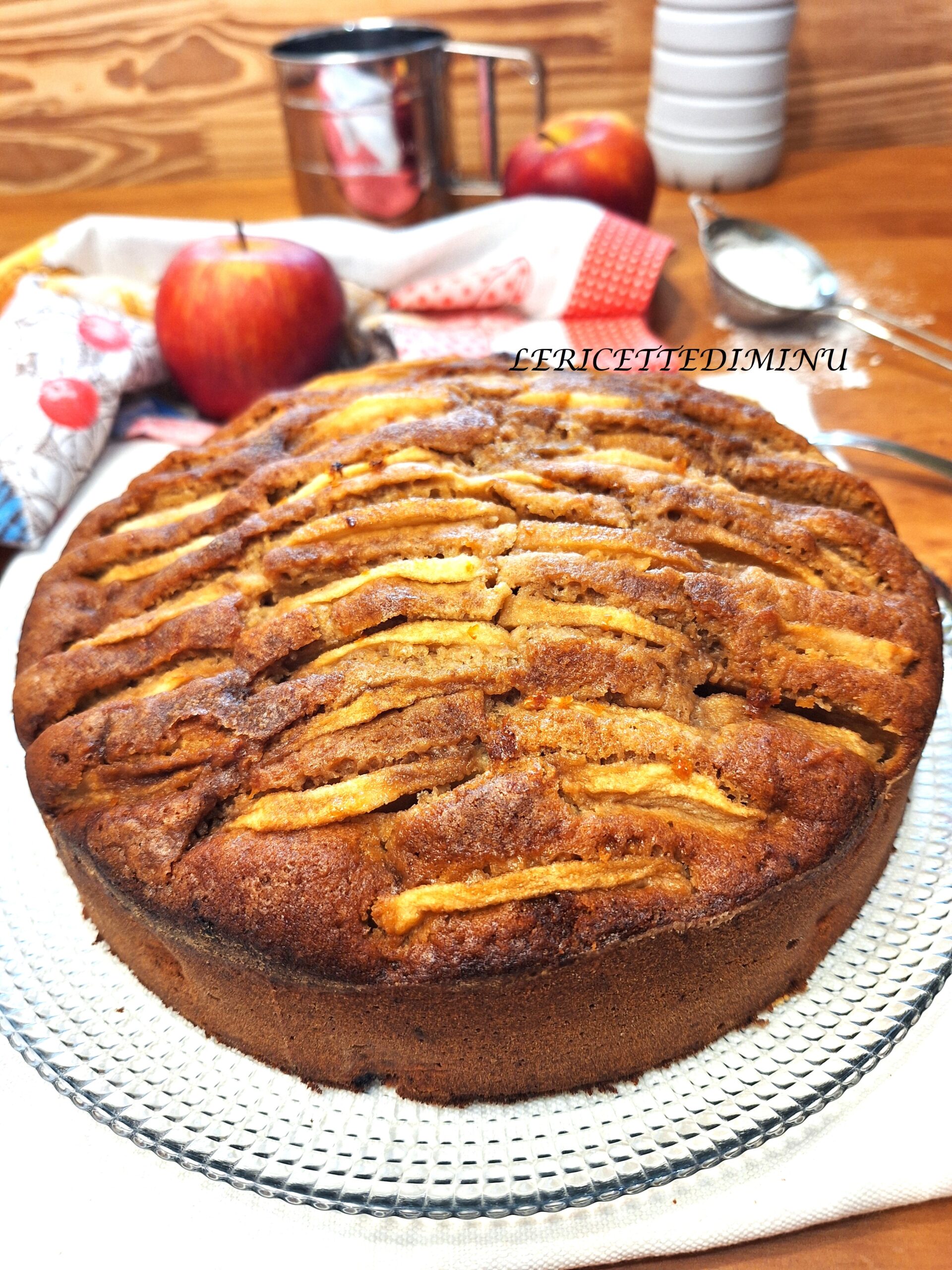 Torta di mele con zucchero di canna
