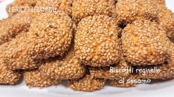 Biscotti reginelle al sesamo senza uova