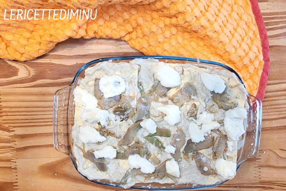 Lasagne carciofi e salsiccia