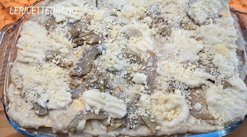 Lasagne carciofi e salsiccia