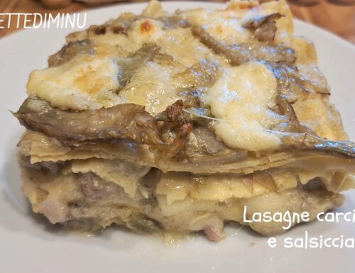 Lasagne carciofi e salsiccia