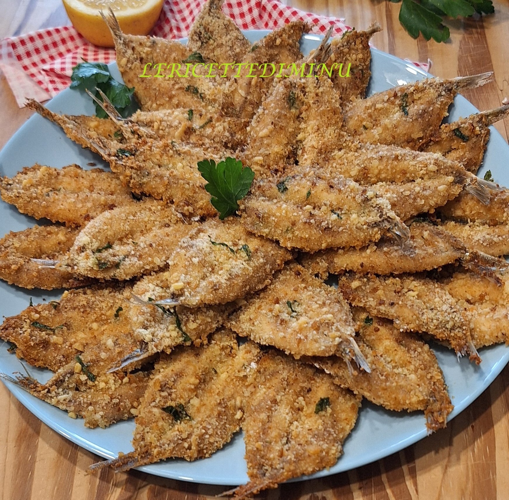 Alici impanate al forno