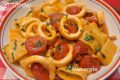 Pasta calamarata con calamari