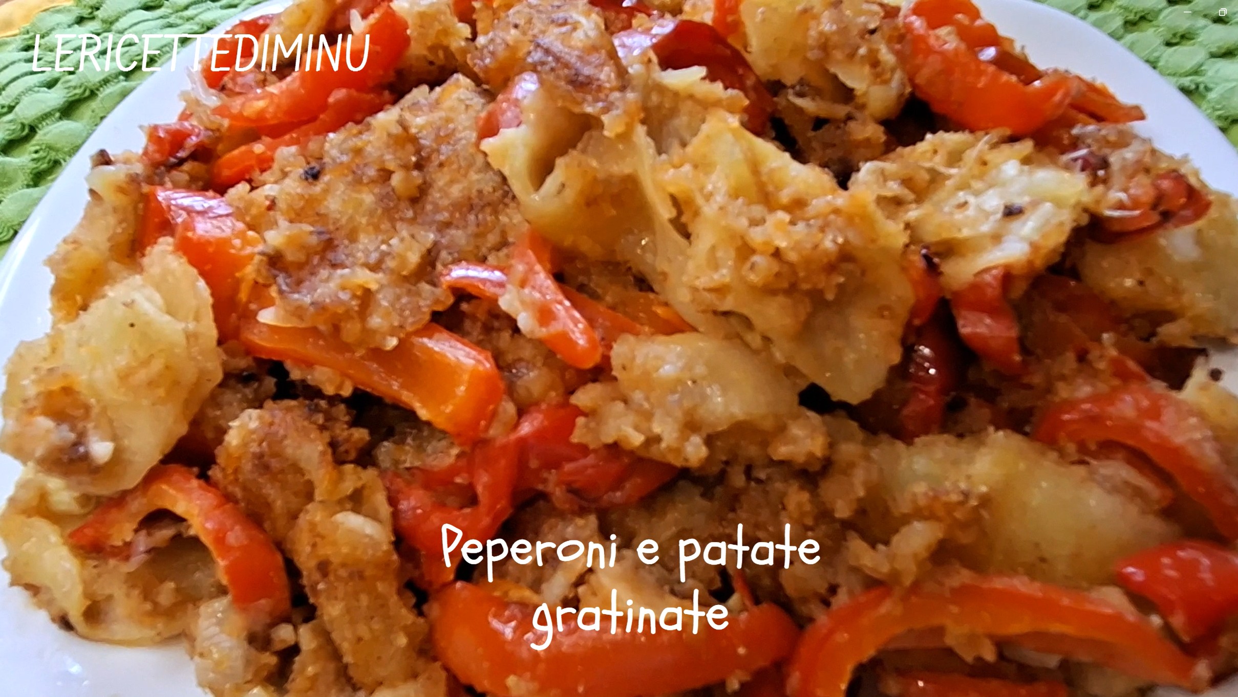 Peperoni e patate gratinate