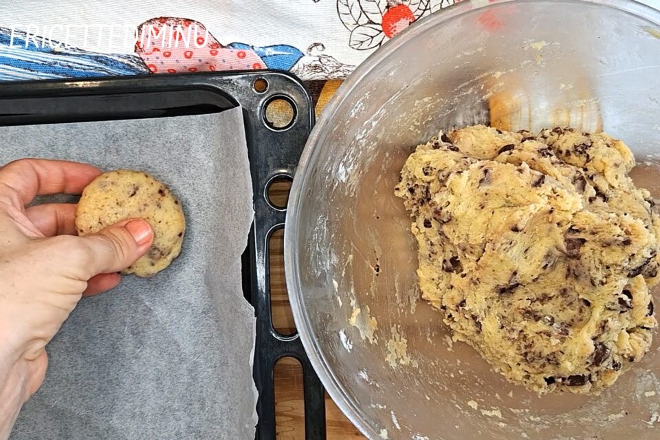 Cookies con gocce di cioccolato