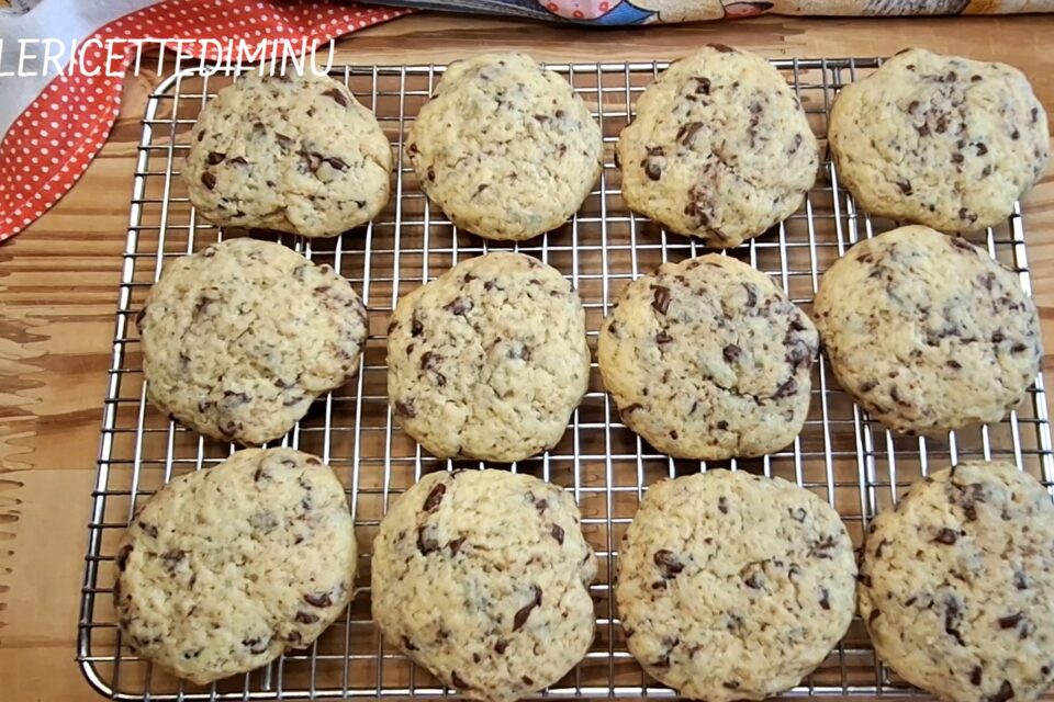 Cookies con gocce di cioccolato