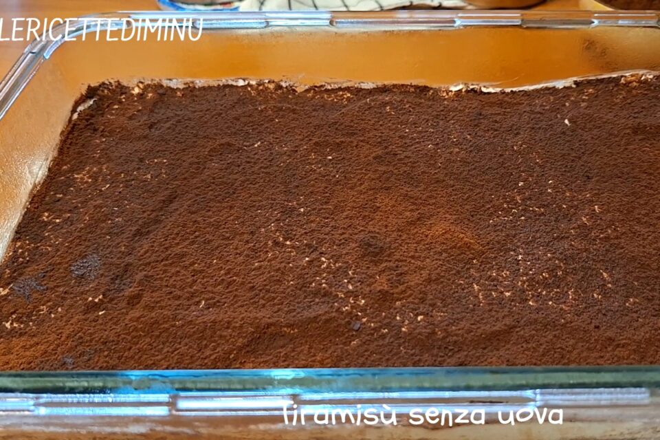 Tiramisù senza uova