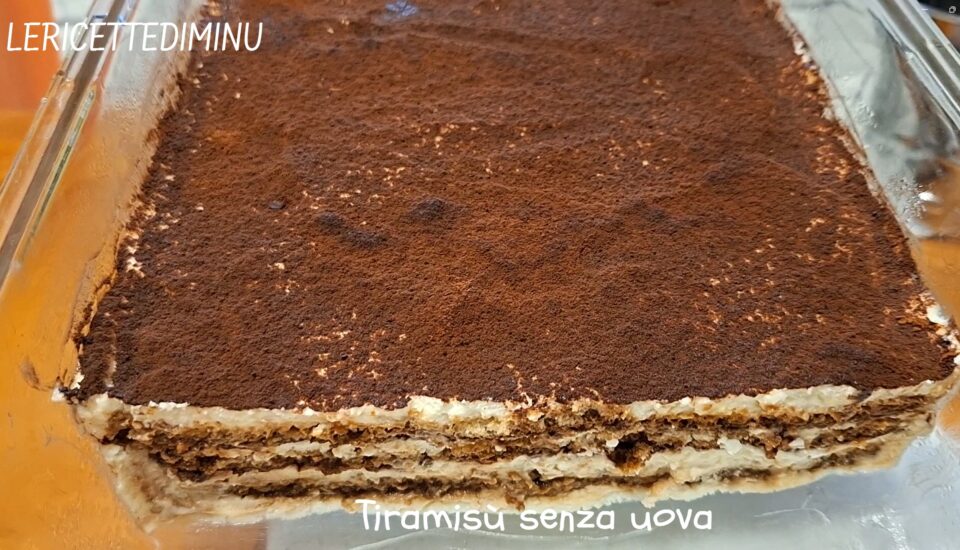Tiramisù senza uova