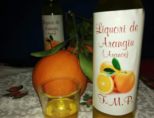 Liquore de arangiu (liquore di arance )
