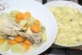 Brodo di pollo e verdure