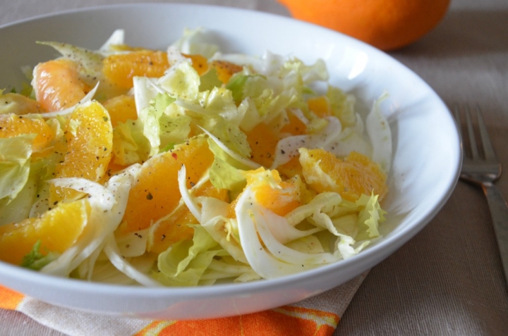 Insalata di scarola finocchi e arance