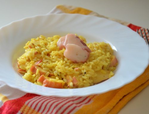 Risotto al polpo e curcuma