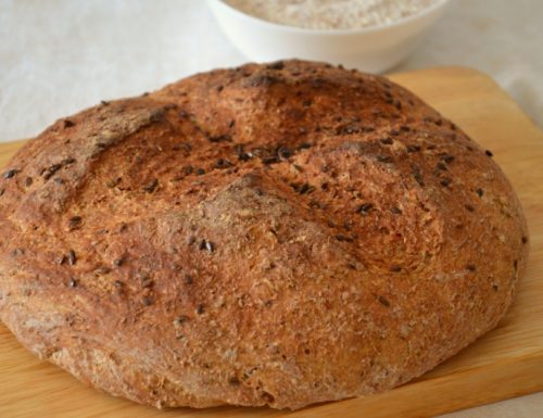 Pane integrale ai semi di lino