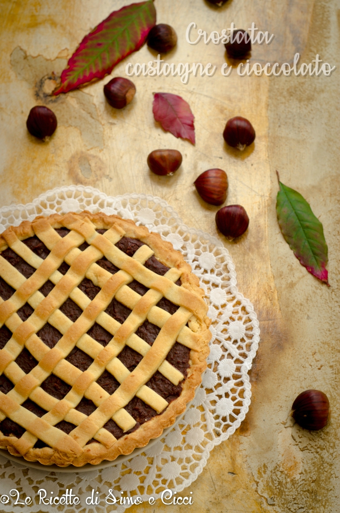 Crostata castagne e cioccolato