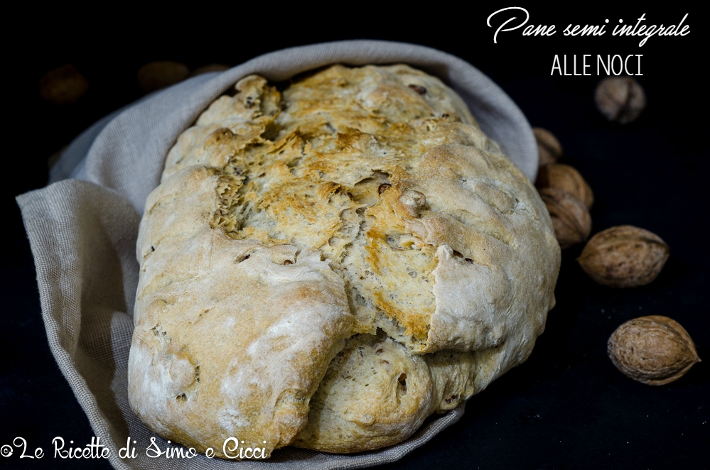 Pane semi integrale alle noci