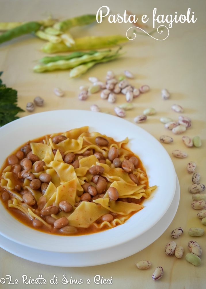 Pasta e fagioli freschi