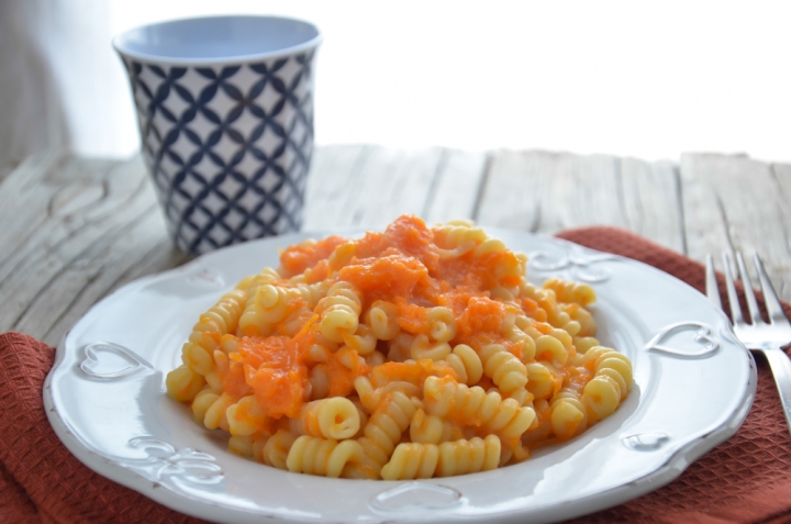 Pasta con zucca e mascarpone