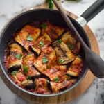 Involtini di melanzane grigliate in padella