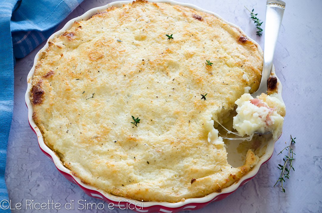 Gateau di patate senza uova