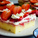 Poke cake alle fragole
