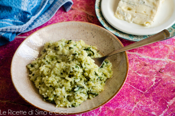 Risotto spinaci e gorgonzola