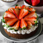 Torta panna fragole e mascarpone