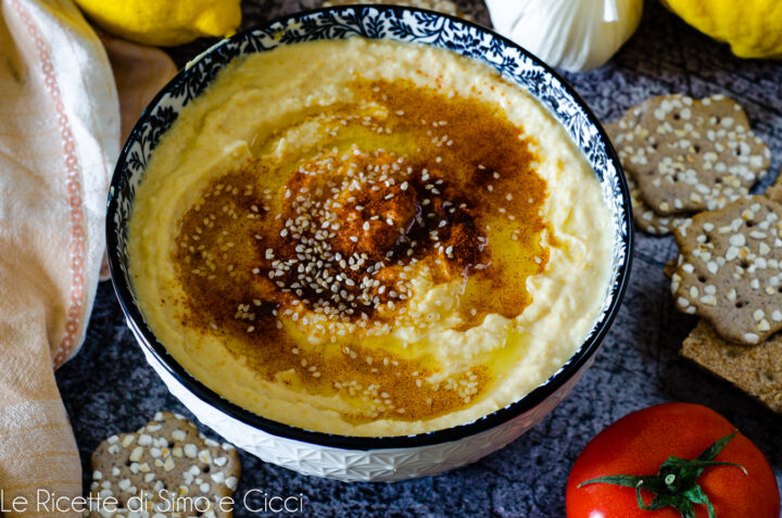 Hummus di ceci fatto in casa, ricetta facile, veloce e buonissima 