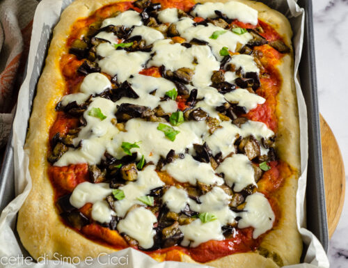 Pizza con melanzane alla parmigiana