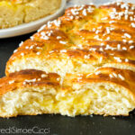 Treccia dolce con crema al limone