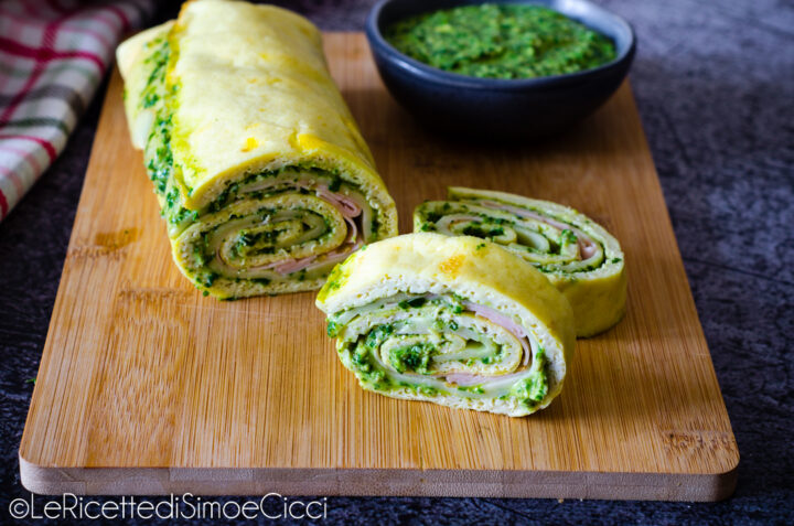 Rotolo di frittata al forno 