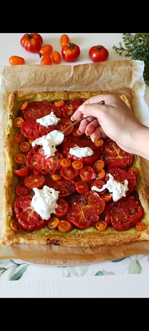 Guarniamo con la stracciatella