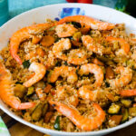 Cous cous con gamberi e verdure