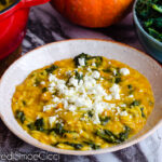 Pastina con zucca e cavolo nero