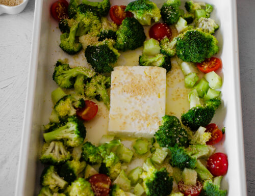 Feta e broccoli al forno