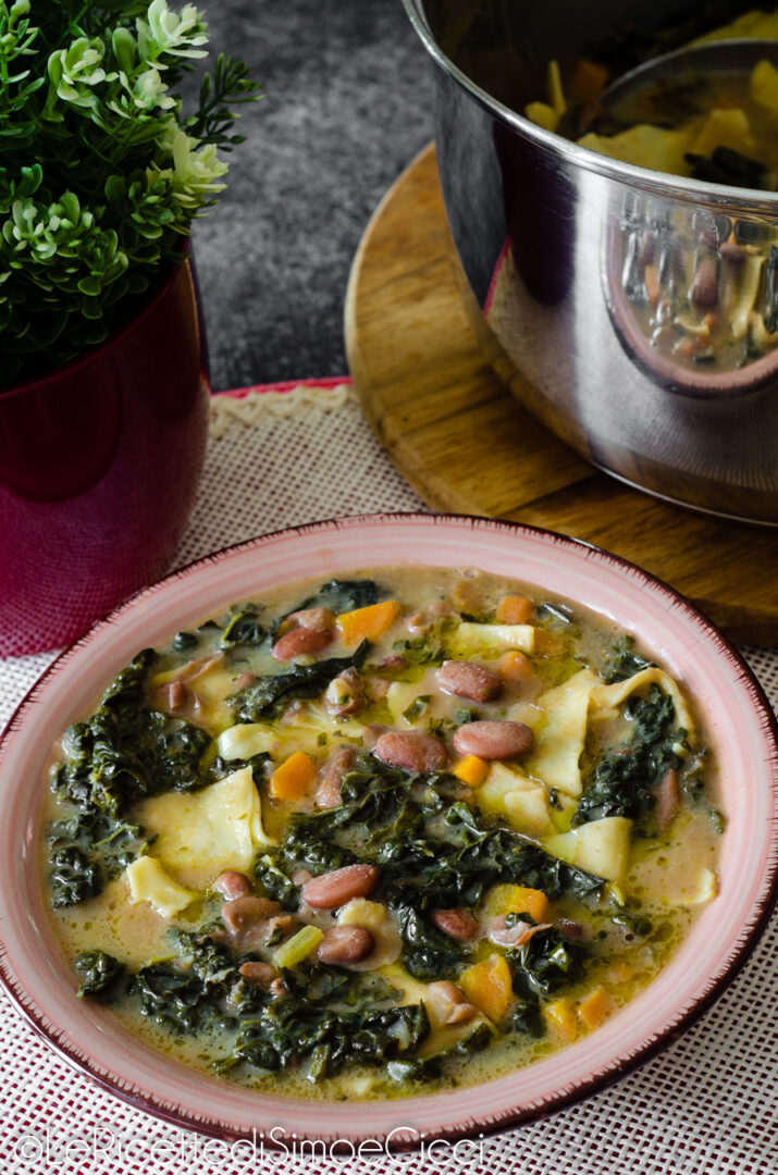 Pasta fagioli e cavolo nero
