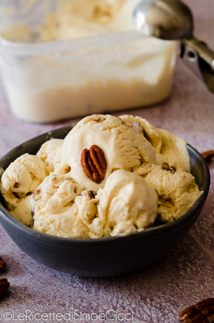 Gelato alle noci senza gelatiera