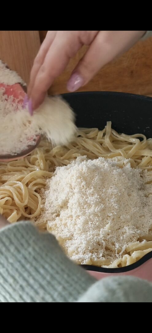 Mantechiamo con il parmigiano grattugiato
