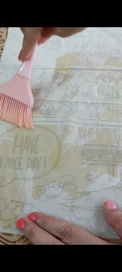 Stendiamo i fogli di pasta fillo