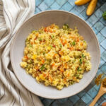 Cous Cous freddo con pesche e verdure