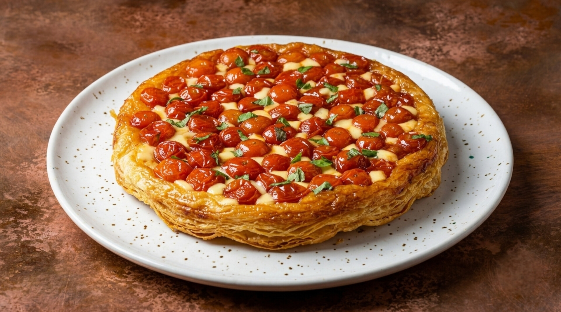 Tarte Tatin ai Pomodorini e Scamorza Affumicata