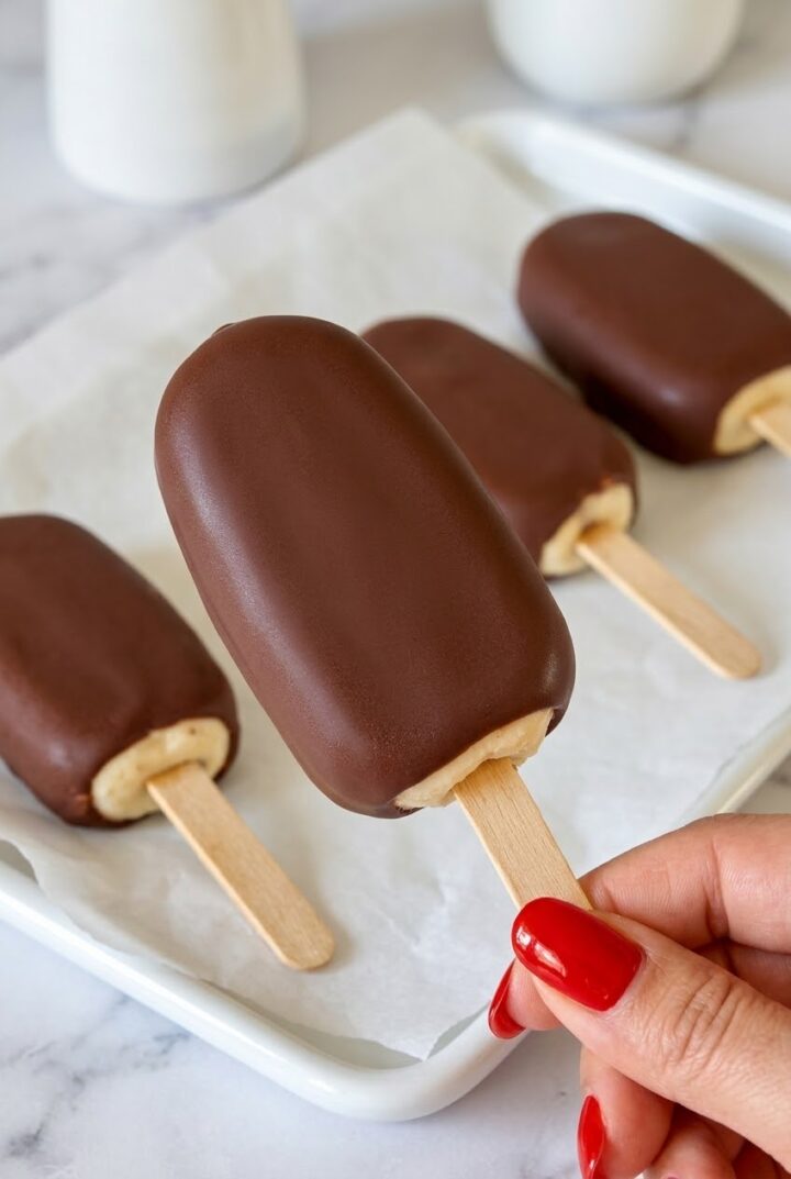 Magnum senza zuccheri aggiunti fatti in casa con 5 ingredienti