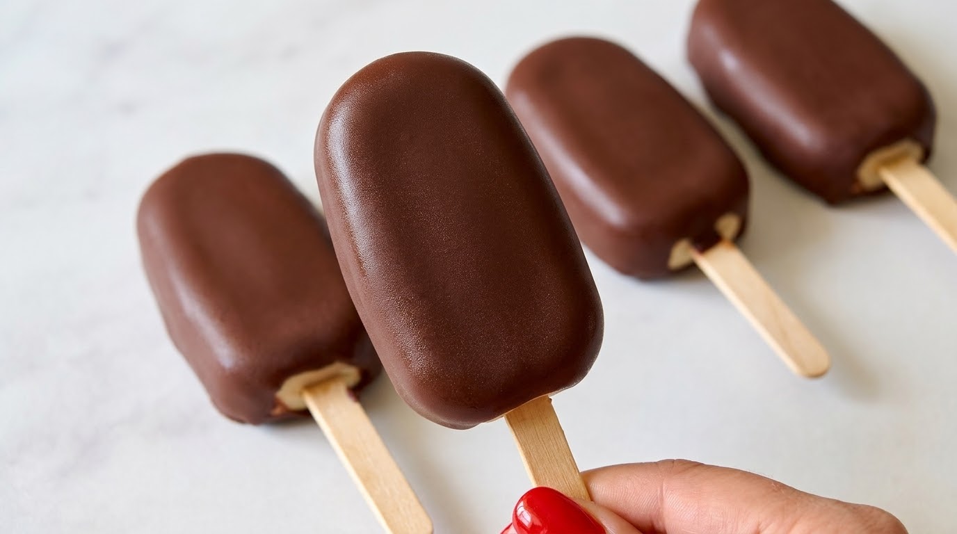 Magnum senza zuccheri aggiunti fatti in casa con 5 ingredienti
